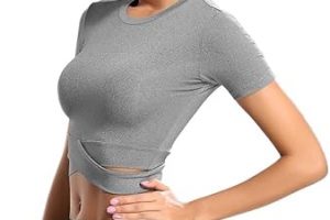 Women’s Cross-Front Crop Workout Top – Yoga & Gym Essential