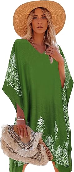 Zerla Hattusa Boho Bamboo-Cotton Kimono – Lightweight Turkish Handmade Robe with Red Sun Accents