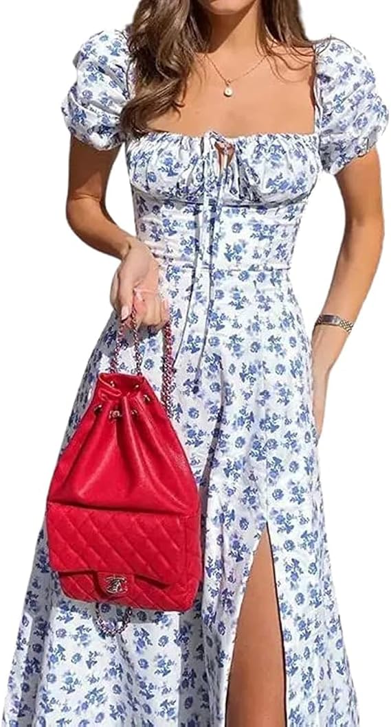 Elegant Floral Summer Dress for Women – Plus Size, Casual & Beach Ready